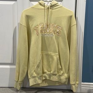 Light yellow Venice beach Florida hoodie